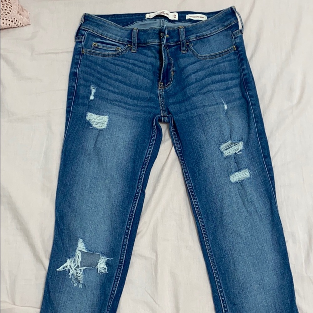 hollister low rise super skinny jeggings